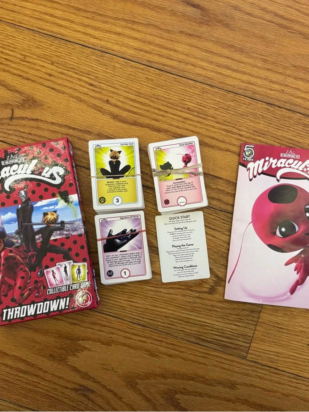 Miraculous Throwdown Card Game Ladybug Cat Noir Complete
